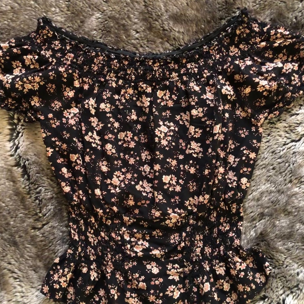 Off the shoulder floral top